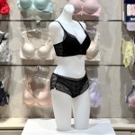 휠라언더웨어 여성 풀레이스 노와이어 브라팬티세트 BAHDRH1652FBLK : NC수원터미널 휠라언더웨어