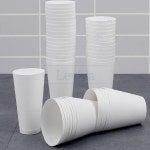 레비바 생수컵 100P 꼬깔형 약국 야외용 : 레비바스토어