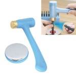 쥬얼리 금속 스탬프, 해머 및 스틸 벤치 블록 제작 도구, 공예 가죽 도구용 황동 헤드 : 난쟁이 24