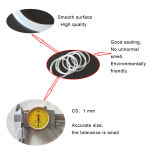 CS 15 12 방수 VMQ 고무 1mm 44 10 14 11 두께 16 13 OD3 17 가스켓 실리콘 WHITE 10pcs 3x1x1mm : 알에이치스토어