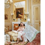 아뜰리에 슈 프랑스산 Organic 까레 신생아 겉싸개 담요 In Bloom Blue : 송상