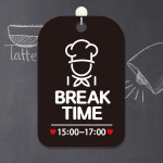 BREAK TIME 안내판 블랙 안내문구 표지판 브레이크타임 카페 실외용 알림판 식당 : 소소살림샵