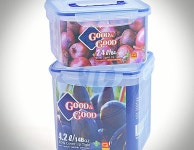 The Pi 굿앤굿 손잡이 핸디락 밀폐 용기 2.4L 4.2L 식기 수납 용기 : 사밀사의 추천샵