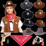 카우보이 의상 할로윈 코스프레 쓰리피스 수트 보안관 데님 파티 : 그라나다샵