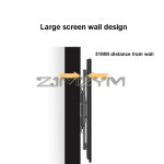 개폐식 LCD 브래킷 TV 벽 마운트 틸팅 회전 스탠드, 조절 가능한 암, 최대 지지대 90kg, 40-90 인치 : 포션상점