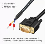 신호 케이블 직렬 RS485 수 9 핀 단자 DB9 M-RS485 1-2 0.5m : 분당플렉스33