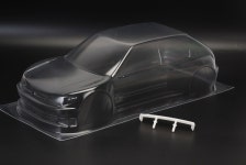 306 WRC 1/10 랠리 RC PC 바디 쉘 lampshade190mm 너비 투명 셸 hsp Tamiya XV 01 PTG : 21난쟁이