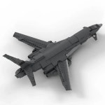 어린이용 군인 시리즈 MOC 빌딩 블록, B1 랜서 폭격기 모델, 기술 벽돌, DIY 조립 비행기 장난감 : 한강무역상사27