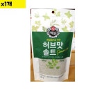 백설 맛있는 업소용 캠핑용 깨끗한 코스트코 소금 천일염 허브솔트 순한맛 100g 1개 : KS홈쇼핑