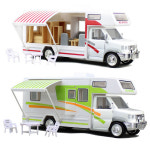 캠핑카모형 카라반 피큐어 다이캐스트 미니어처 캐러밴 카라반과 트럭 아이가 베이지 : 주니안스토어
