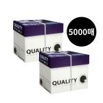 더블에이 퀄리티 A4용지 80g 복사용지 복사지 총 5000매 (2500매 2BOX) : 밍밍이마켓