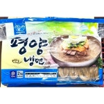 강원농산 물 비빔 캠핑 해장 얇은면 여름별미 식사대용 냉면 평양냉면사리 2kg 6개 : 정든몰S