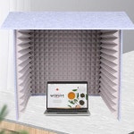 간이 방음 부스 연습실 노래방 스튜디오 흡음재 녹음 60x60 외 회색/내 회색 : JoshuaTree