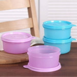 타파웨어 모듈러 보울 원형 200ml x 4p 퍼플+블루 타파 밀폐용기 반찬통 : 다모아스토리