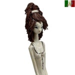 입상 도자기 인형 인테리어 오브제 골동품 파스텔 체라미카 이탈리아 : MITUYAstore