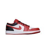 Jordan 1 Low White Gym Red Black  조던 1 로우 화이트 짐레드 블랙 553558-163 : 펀슈즈몰