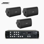 보스 매장 카페 상업용 FS4SE 벽부형 스피커 3개 + SR-350D 2채널 앰프 BOSE 음향패키지 : 바르코N샵
