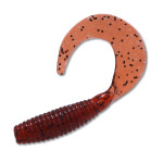 캣츠크로우 C그럽웜 쏘가리웜 배스 광어 우럭 025 라이트 시나몬 블랙, 7.6cm(3인치) : 철아낚시가자