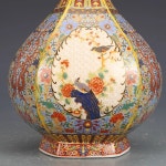 Jingdezhen 골동품 도자기 에나멜 꽃병 새로운 중국 스타일 모방 청나라 용정 거실 장식 : 파크상사.