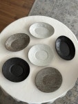(나우도자) 플랫 접시 미듐 : 실버솔트