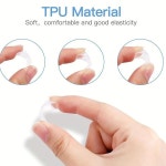 느슨한 반지에 대 한 8Pcs 보이지 않는 지우기 크기 조절기 Sizer 감속기 모든 적합 Adjuatable 도구 : 고베신사