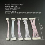플러그 소켓 커넥터 터미널 더블  동일 방향 전자 와이어 10CM 26 AWG PH20 XH254핀 2 3 4 5 6 7 8 9 11/12 : 신우유통36