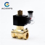 황동 전기 워터 밸브 상시 개방 솔레노이드 2Way 220VAC 1/4 : 한라산인터네셔널3