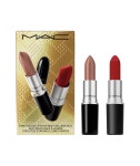 MAC 맥 풀 사이즈  립스틱 듀오(2종: 스태터스 러스터글래스 + 레트로 매트) : SOLIVIA USA