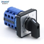 ZHUCO 패널 셀렉터 트랜스퍼 로터리 캠  스위치 SZW26/LW26-20/0-6.3 20A 3 상 7 64x64 48x48mm : 한라산인터네셔널7