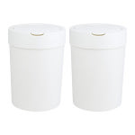 [1+1]프랑코 업다운 휴지통 10L 2개(화이트) : 슈팅배송