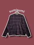 F/ sumisumi 수미수미 노카라 아노락 체크셔츠 /0304 : 어쩔티지 세컨핸드샵