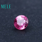 손실 제작 레드 스톤 루즈 루비 DIY MELE 라운드 만들기 23CT 6MM : 에스에스컴퍼니1