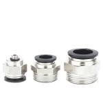 나사산 퀵 액세서리 파이프 조인트 8mm 스트레이트 스루 PC6-02 4 개 : 한라산인터네셔널3