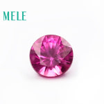 손실 제작 레드 스톤 루즈 루비 DIY MELE 라운드 만들기 23CT 6MM : 에스에스컴퍼니1