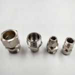 황동 페룰 튜브 압축 피팅 커넥터 BSP 수나사 1/8 4 6 10 16mm OD 1PC : 한라산인터네셔널3