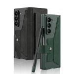 S펜수납 카드지갑 거치대 힌지보호 풀커버 케이스 카본블랙, 갤럭시Z폴드6 : 깐부케이스