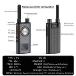 PMR 비상 경보 휴대용 통신 라디오 송수신기 양방향 KSUT M8 워키토키 포함 2 개 : 가람글로벌01