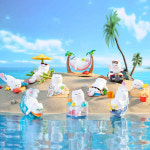 팝마트- 비비캣 나른한 휴일 시리즈 (미개봉) 고양이피규어 아트토이 생일선물 개업선물 장식 : 큐트로미의 행복선물