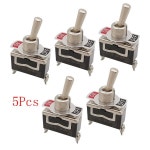 5Pcs E-TEN1021 토글 스위치 15A 250V SPST ON OFF 2 다리 터미널 : 한라산인터네셔널7