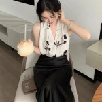 여성 신상 민소매 셔츠 오피스룩 여름 민소매 블라우스 ACC00305Pj4 : 유한회사 위수노무역