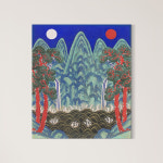 위아트 동양화 민화 일월오봉도 삽병 20호 캔버스아트 : 위아트