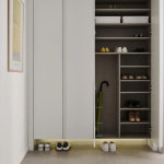 한샘 신발장 현관장 플랫그레이 : 그라운드 제로 디자인