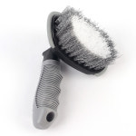 라운드형 타이어 청소솔 세차 휠 브러쉬 세척솔 세차용품 : best추천