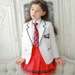 윌리엄아이보리 테니스 빨강곤줄 치마 여아 초등 아동 스쿨룩 정장 교복 아동복 : 도담도담아동드레스아동정장