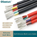 1/2/5/10M 실리콘 고무 케이블 SQ 03/05/075/1/15/25/4/6MM 2/3/4/6 코어  절연 구리 고온 와이어 : 신우유통35