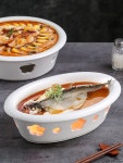 디너 플레이트 보쌈 호텔 찜 워머 크리 수육 생선 가열 식당 그릇 : sellmm31