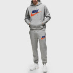 나이키 플리스 후드 티셔츠 팬츠 그린 그레이 FN3105 365 063 010 FN3095 : 브랜드 이사장