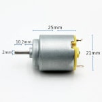 저소음 미니 140 라운드 모터 DC 6V 7.4V 12V 11500RPM 마이크로 21mm RP140-12300 스핀들 DIY 장난감 선풍기 모델 : 리치상사10