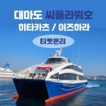 대아고속 씨플라워호 일본 대마도 배편 승선권 : 큐브여행사