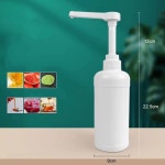 카페 시럽 소스통 1L 2칸 소스펌프 5ml 바텐더 설탕 세트 2L 펌핑 케찹 13 1000ML병 정량 10ml : 해외직구판다